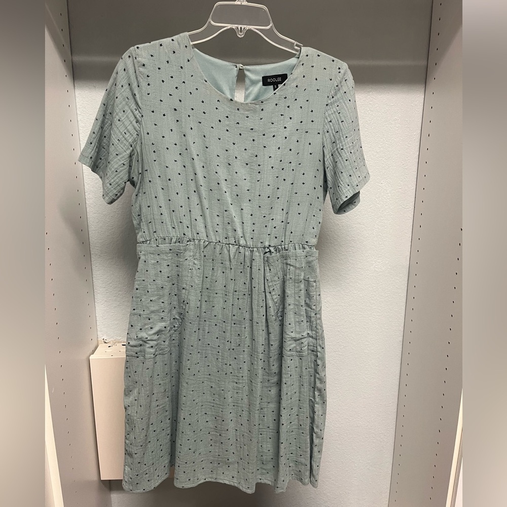 Women's Blue Polka Dot Dress